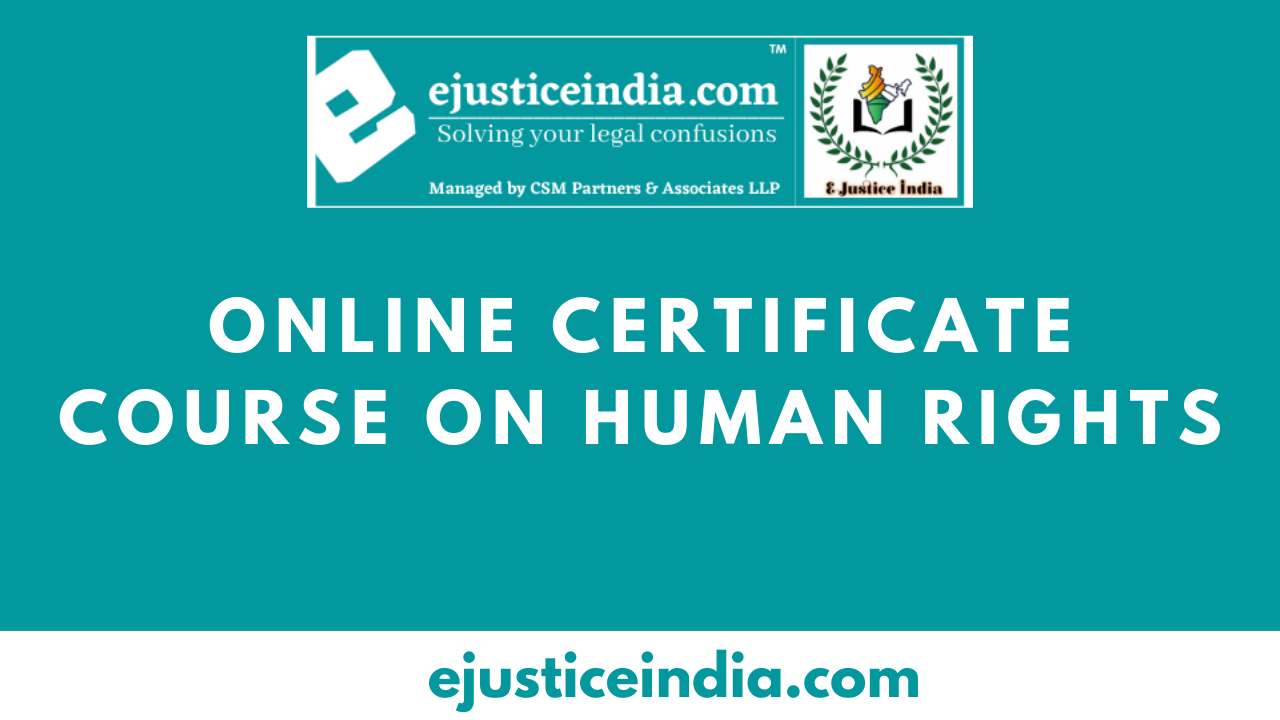 Online Certificate Course on Human Rights