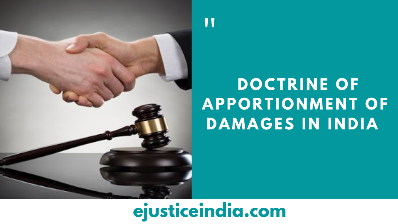 DOCTRINE OF APPORTIONMENT OF DAMAGES IN INDIA