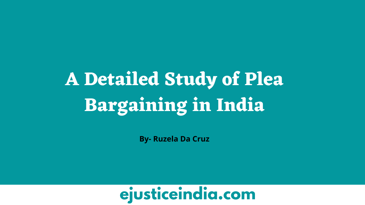 thesis on plea bargaining in india
